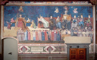 Allegoria del Buon Governo, 1338-40 da Ambrogio Lorenzetti